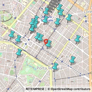 Mappa Via Felice Casati, 20124 Milano MI, Italia (0.5635)