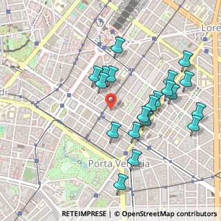 Mappa Via Felice Casati, 20124 Milano MI, Italia (0.4945)