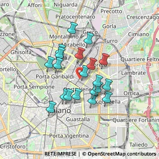 Mappa Via Felice Casati, 20124 Milano MI, Italia (1.4565)