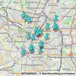 Mappa Via Felice Casati, 20124 Milano MI, Italia (1.55737)