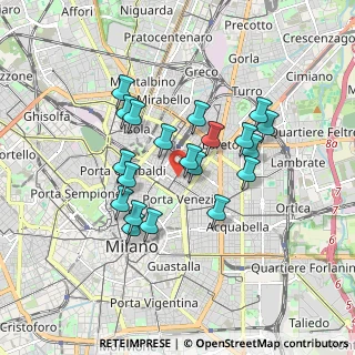 Mappa Via Felice Casati, 20124 Milano MI, Italia (1.4805)