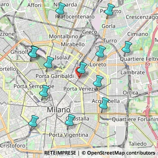 Mappa Via Felice Casati, 20124 Milano MI, Italia (2.38538)