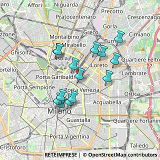 Mappa Via Felice Casati, 20124 Milano MI, Italia (1.575)