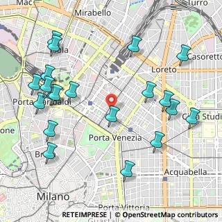 Mappa Via Felice Casati, 20124 Milano MI, Italia (1.249)
