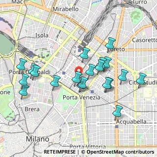 Mappa Via Felice Casati, 20124 Milano MI, Italia (0.94)