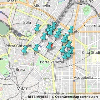 Mappa Via Felice Casati, 20124 Milano MI, Italia (0.684)