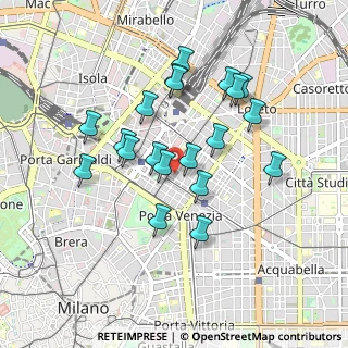 Mappa Via Felice Casati, 20124 Milano MI, Italia (0.816)