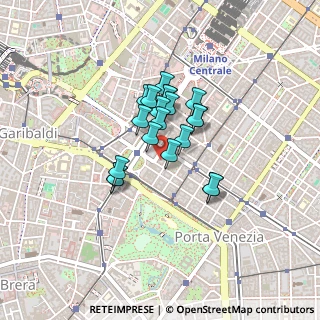 Mappa Via Aldo Manuzio, 20124 Milano MI, Italia (0.2815)