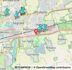 Mappa Via Deledda, 20096 Pioltello MI, Italia (3.12818)