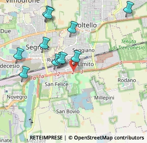 Mappa Via Deledda, 20096 Pioltello MI, Italia (2.02636)