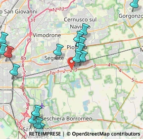 Mappa Via Deledda, 20096 Pioltello MI, Italia (5.8185)