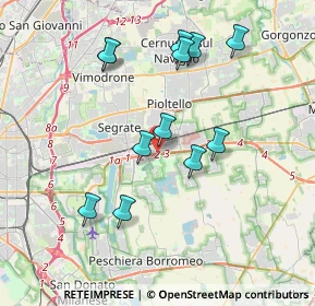 Mappa Via Deledda, 20096 Pioltello MI, Italia (3.65667)