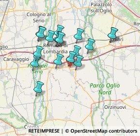 Mappa Strada Vicinale della Barona di Sotto, 24051 Antegnate BG, Italia (6.22389)