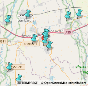 Mappa Strada Vicinale della Barona di Sotto, 24051 Antegnate BG, Italia (4.41733)