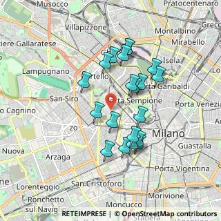 Mappa Via Angelo Michele Grancini, 20145 Milano MI, Italia (1.569)