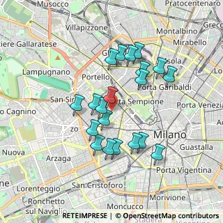Mappa Via Angelo Michele Grancini, 20145 Milano MI, Italia (1.586)