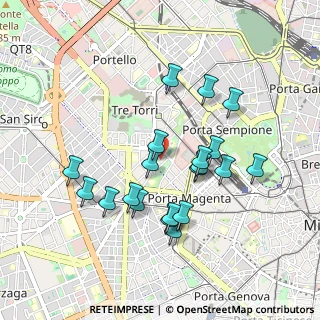 Mappa Via Angelo Michele Grancini, 20145 Milano MI, Italia (0.8625)