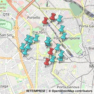 Mappa Via Angelo Michele Grancini, 20145 Milano MI, Italia (0.81)