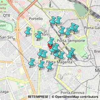 Mappa Via Angelo Michele Grancini, 20145 Milano MI, Italia (0.7785)