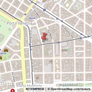 Mappa Via Giuseppe Sirtori, 4, 20129 Milano, Milano (Lombardia)