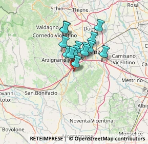 Mappa Via Revese, 36040 Brendola VI, Italia (8.85214)