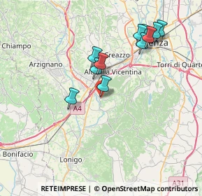 Mappa Via Revese, 36040 Brendola VI, Italia (7.13909)
