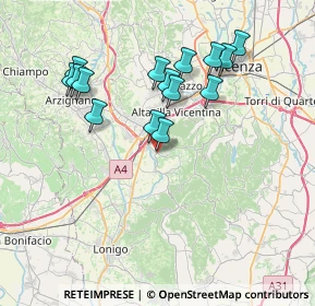 Mappa Via Revese, 36040 Brendola VI, Italia (7.14733)