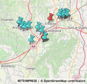 Mappa Via Revese, 36040 Brendola VI, Italia (7.60176)