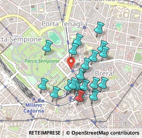 Mappa Largo Greppi, 20121 Milano MI, Italia (0.394)