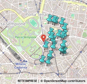 Mappa Largo Greppi, 20121 Milano MI, Italia (0.3865)