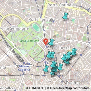 Mappa Largo Greppi, 20121 Milano MI, Italia (0.614)