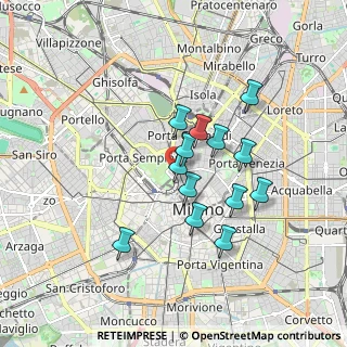 Mappa Largo Greppi, 20121 Milano MI, Italia (1.42769)