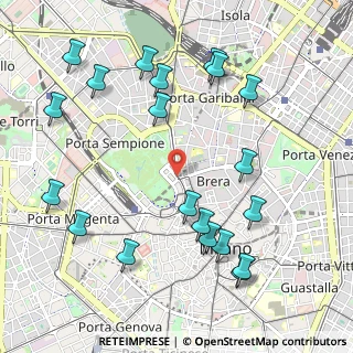 Mappa Largo Greppi, 20121 Milano MI, Italia (1.2185)