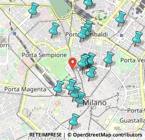 Mappa Largo Greppi, 20121 Milano MI, Italia (0.9835)