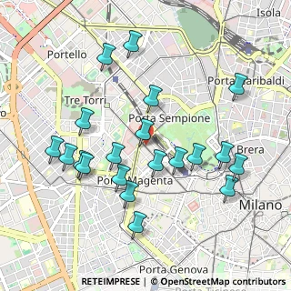 Mappa Via Vincenzo Monti, 20153 Milano MI, Italia (1.0115)