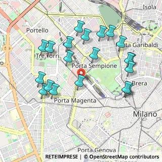 Mappa Via Vincenzo Monti, 20153 Milano MI, Italia (1.0435)