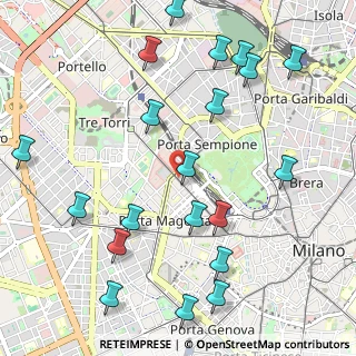 Mappa Via Vincenzo Monti, 20153 Milano MI, Italia (1.286)