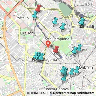 Mappa Via Vincenzo Monti, 20153 Milano MI, Italia (1.2315)