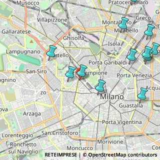 Mappa Via Vincenzo Monti, 20153 Milano MI, Italia (2.80083)