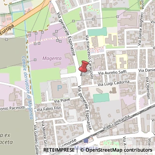 Mappa Via A. Saffi, 2, 20013 Magenta, Milano (Lombardia)