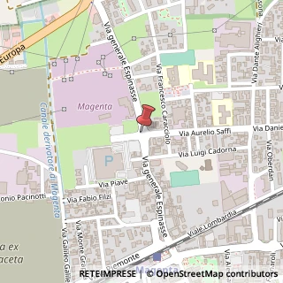 Mappa Via espinasse 46, 20013 Magenta, Milano (Lombardia)