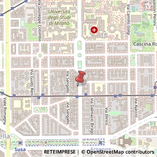 Mappa Via Gaspare Aselli, 33, 20133 Milano, Milano (Lombardia)