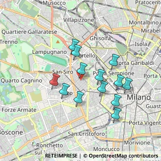 Mappa Via Previati, 20149 Milano MI, Italia (1.60692)