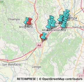 Mappa Via del Progresso, 36054 Montebello Vicentino VI, Italia (7.55688)
