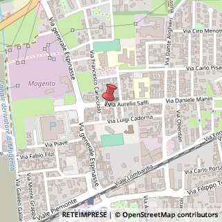 Mappa Via A. Saffi, 22, 20013 Magenta, Milano (Lombardia)