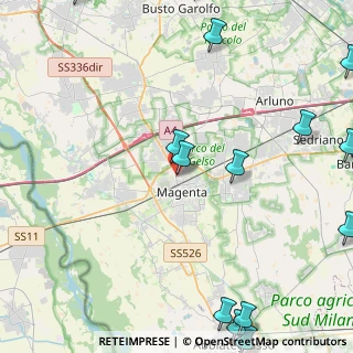 Mappa Via A. Saffi, 20013 Magenta MI, Italia (6.86933)