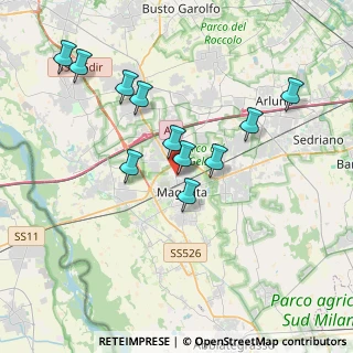 Mappa Via A. Saffi, 20013 Magenta MI, Italia (3.53364)