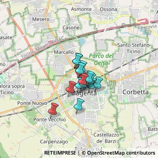 Mappa Via A. Saffi, 20013 Magenta MI, Italia (0.86438)