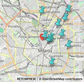 Mappa Via Marco Formentini, 20121 Milano MI, Italia (1.71455)