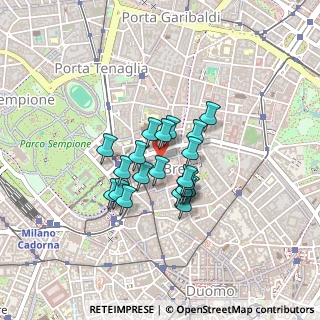 Mappa Via Marco Formentini, 20121 Milano MI, Italia (0.291)